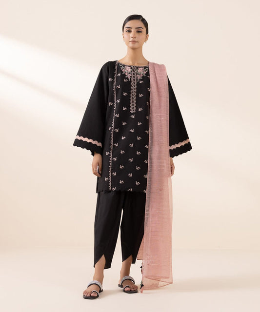SAPPHIRE 3 PIECE -EMROIDERED LAWN SUIT
