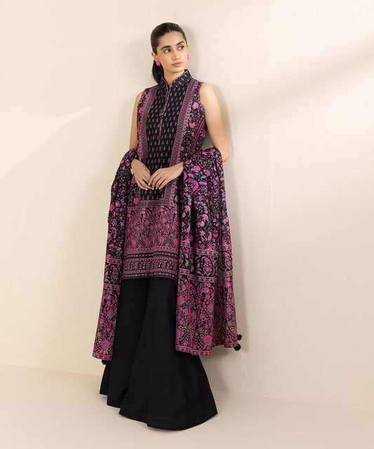 SAPPHIRE 3 PIECE -PRINTED LIGHT KHADDAR SUIT