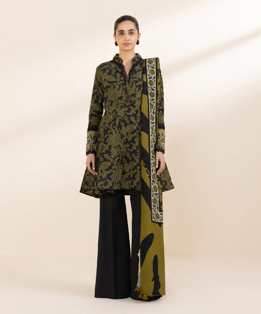 SAPHIRE 3 PIECE -PRINTED KHADDAR SUIT