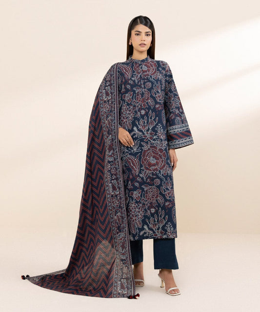 SAPPHIRE 3 PIECE -PRINTED KHADDAR SUIT