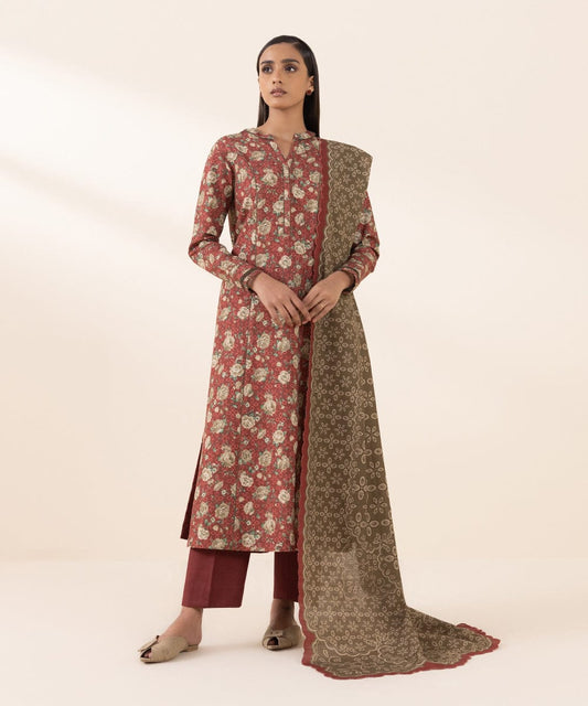 SAPPHIRE 3 PIECE -PRINTED KHADDAR SUIT