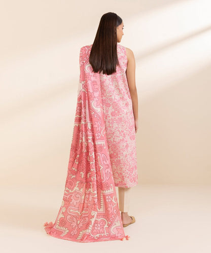 SAPPHIRE  3 PIECE -PRINTED DOBBY SUIT