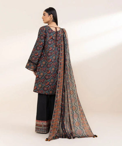 SAPPHIRE 3 PIECE -EMBROIDERED CAMRIC SUIT