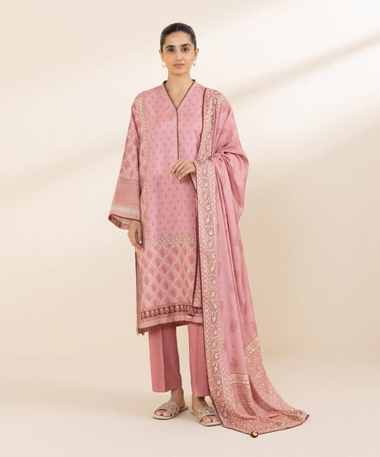 SAPPHIRE 3 PIECE -PRINTED LINEN SUIT
