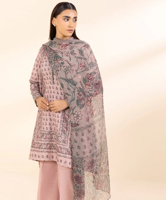 SAPPHIRE 3 PIECE -PRINTED KHADDAR SUIT