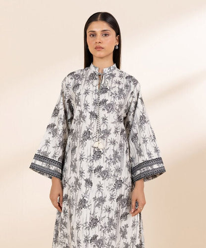 SAPPHIRE 2 PIECE -EMBROIDERED COTTON VISCOSE SUIT