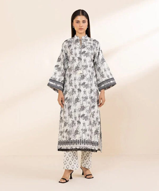 SAPPHIRE 2 PIECE -EMBROIDERED COTTON VISCOSE SUIT