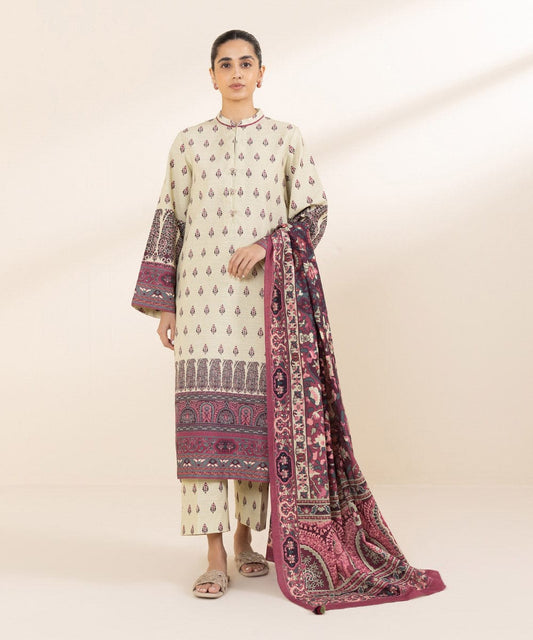 SAPPHIRE 3 PIECE -PRINTED KHADDAR SUIT