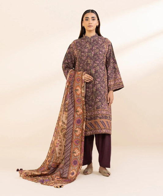 SAPPHIRE 3 PIECE -PRINTED  KHADDAR SUIT