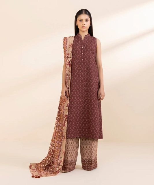 SAPPHIRE 3 PIECE -PRINTED KHADDAR SUIT