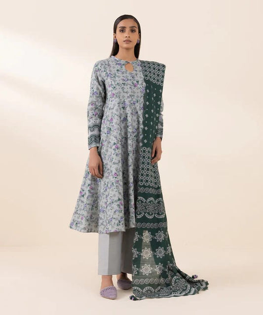 SAPPHIRE 3 PIECE -PRINTED KHADDAR SUIT