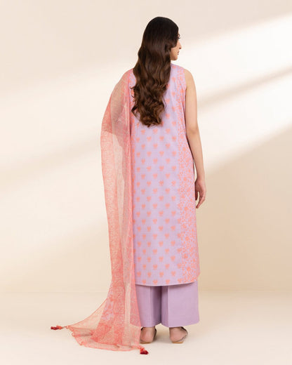 SAPPHIRE 3 PIECE -PRINTED LAWN SUIT