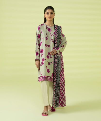 SAPPHIRE 3 PIECE -PRINTED LAWN SUIT