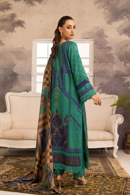 JOHRA EMBROIDERED PRINTED WINTER COLLECTION WITH DIGITAL PRINTED SHAWL