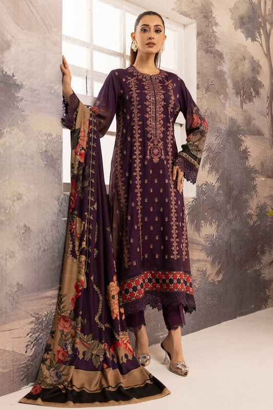 JOHRA EMBROIDERED PRINTED WINTER COLLECTION WITH PRINTED DIGITAL SHAWL