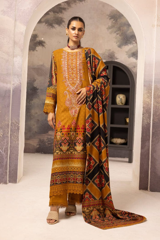 JOHRA EMBROIDERED PRINTED WINTER COLLECTION WITH PRINTED DIGITAL SHAWL