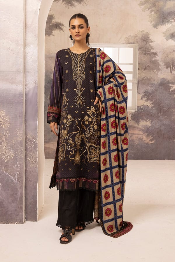 JOHRA EMBROIDERED PRINTED WINTER COLLECTION WITH DIGITAL PRINTED SHAWL
