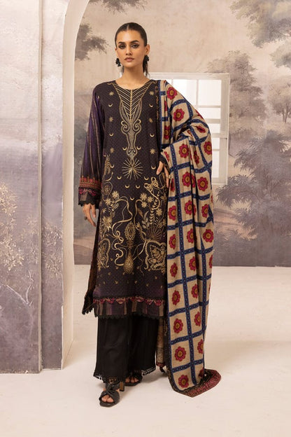 JOHRA EMBROIDERED PRINTED WINTER COLLECTION WITH DIGITAL PRINTED SHAWL