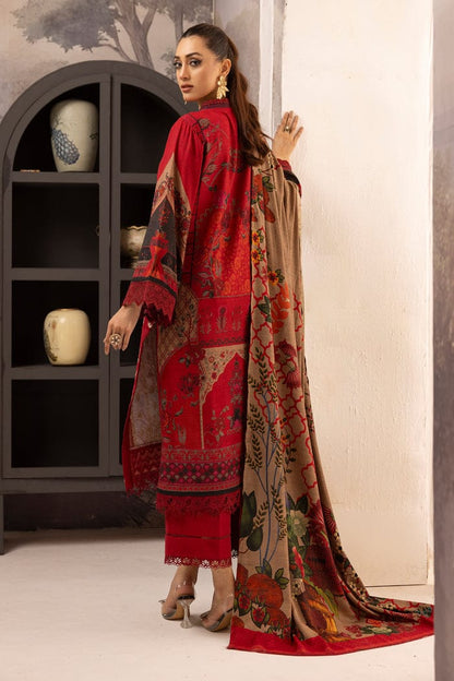 JOHRA EMBROIDERED PRINTED WINTER COLLECTION WITH PRINTED DIGITAL SHAWL