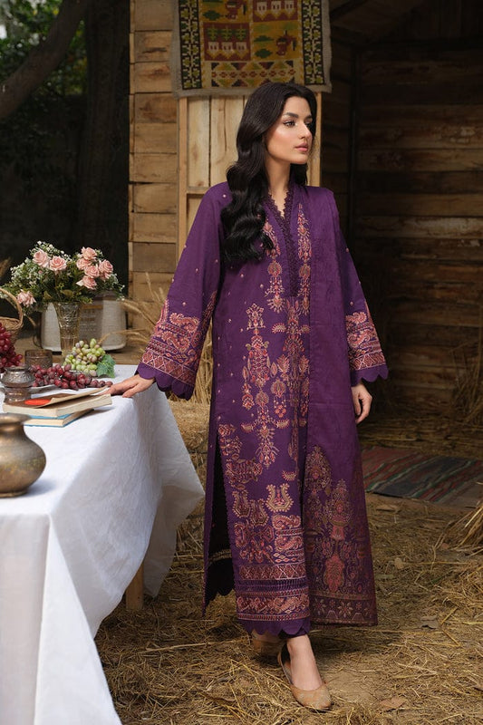 JOHRA EMBROIDERED KHADDAR WITH BANARSI JACQUARD SHAWL