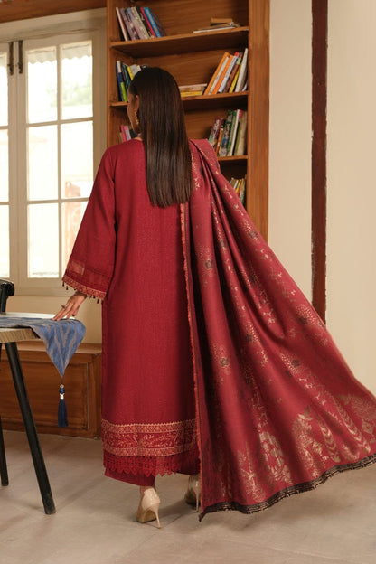JOHRA EMBROIDERED WINTER COLLECTION WITH JACQUARD SHAWL