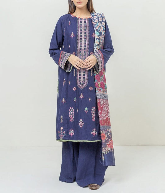 BEECHTREE EMBROIDERED KHADDAR 3PC
