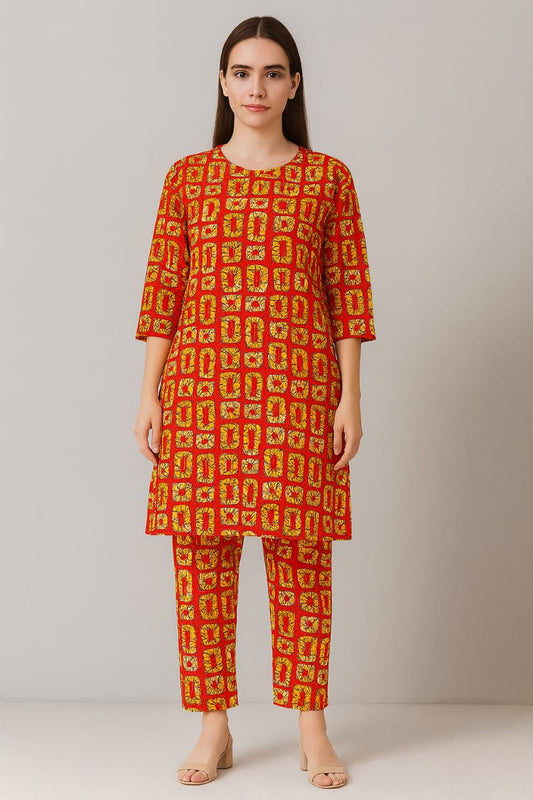 IMPRTED LINEN 2PC