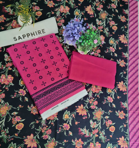 SAPPHIRE PRINTED KHADDAR 3C