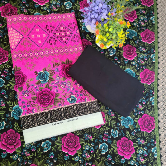 SAPPHIRE PRINTED KHADDAR 3PC