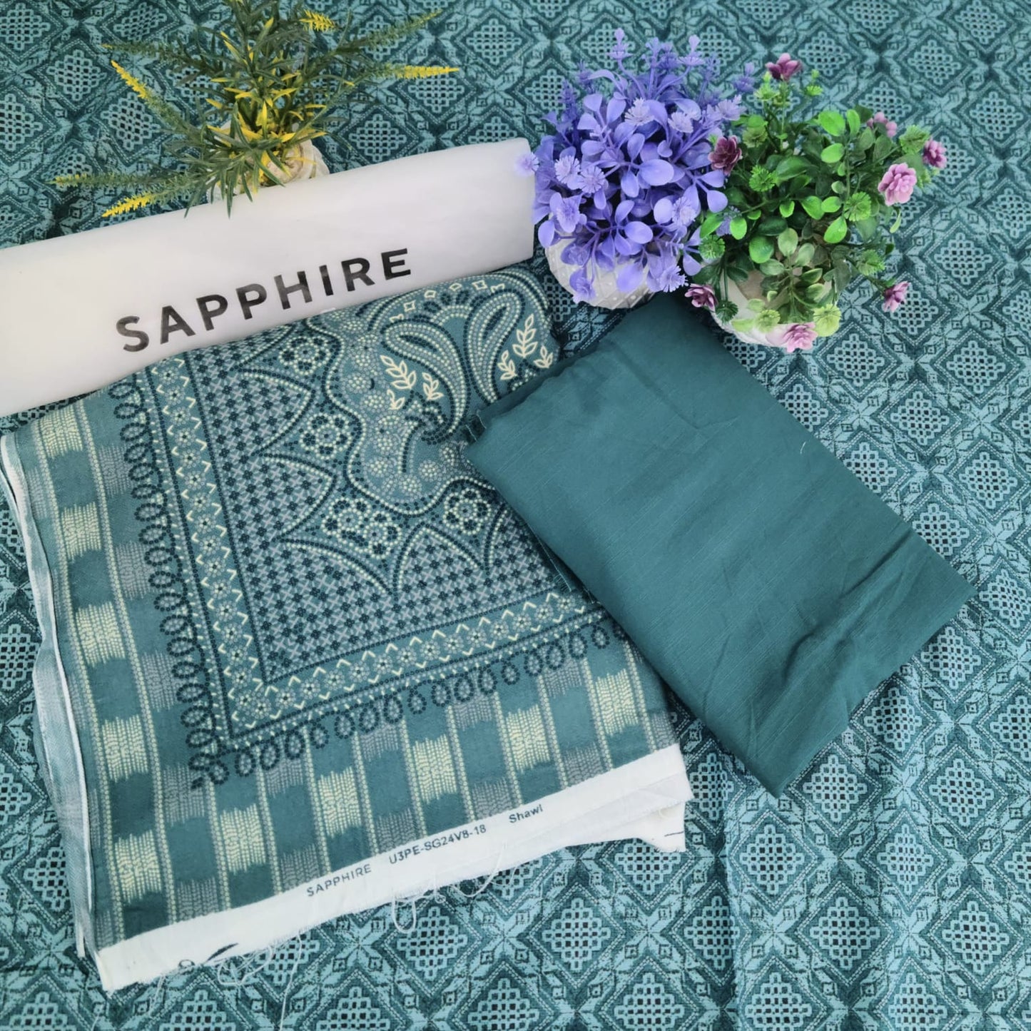 SAPPHIRE PRINTED KHADDAR 3PC