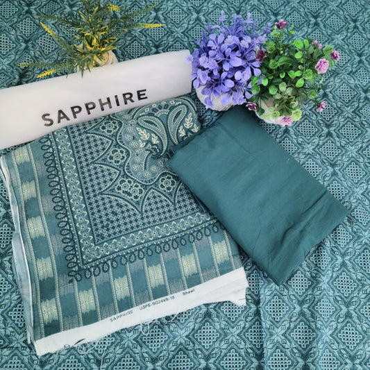SAPPHIRE PRINTED KHADDAR 3PC