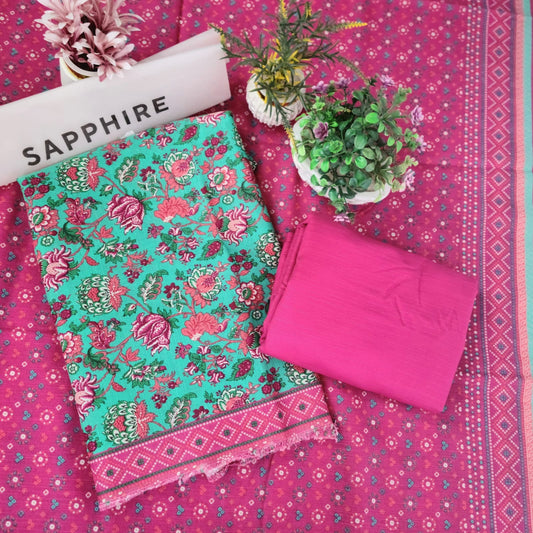 SAPPHIRE PRINTED KHADDAR 3PC
