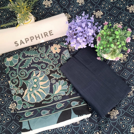 SAPPHIRE PRINTED KHADDAR 3PC