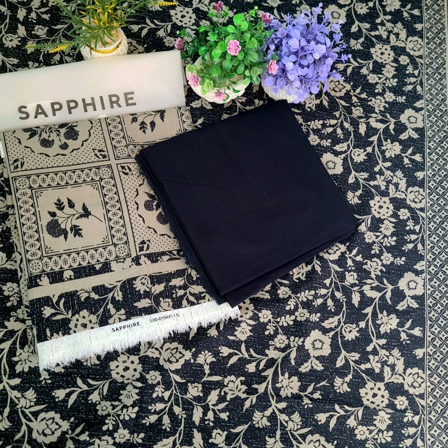 SAPPHIRE PRINTED KHADDAR 3PC