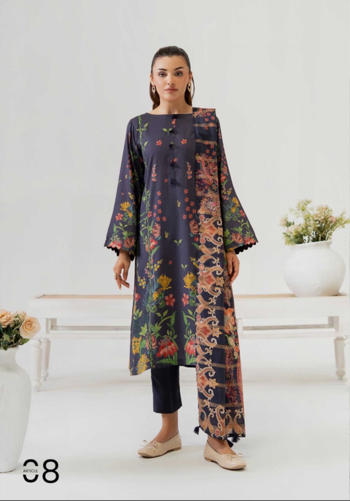 POPPIN BY GUL JEE PRINTED LINEN