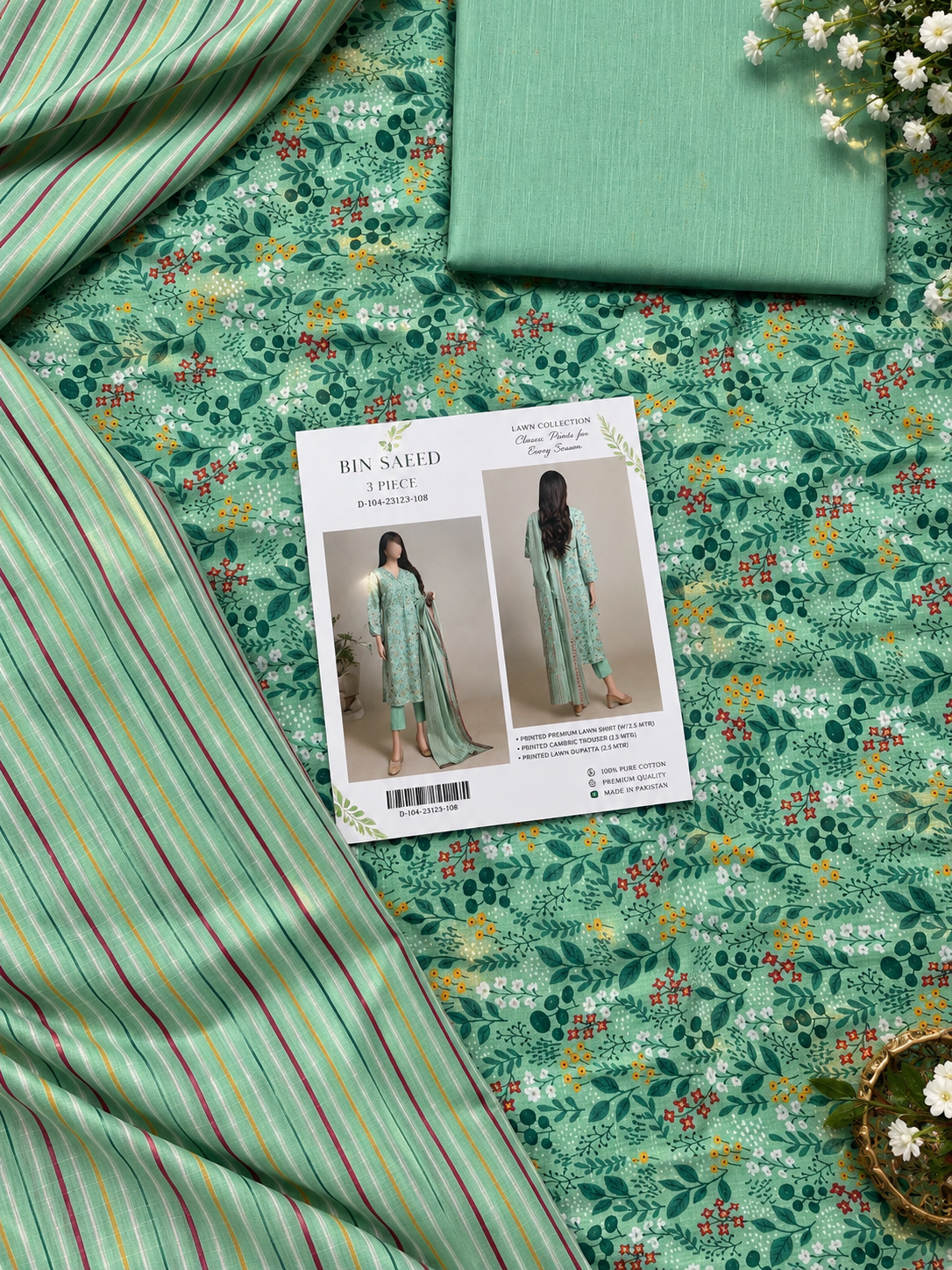 saya premium khaddar shirt 3pc