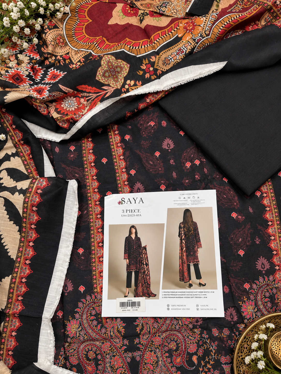 saya premium khaddar shirt 3pc