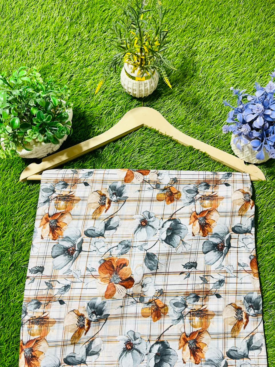 Imported Printed Lawn 2pc Same Shirt & Trouser