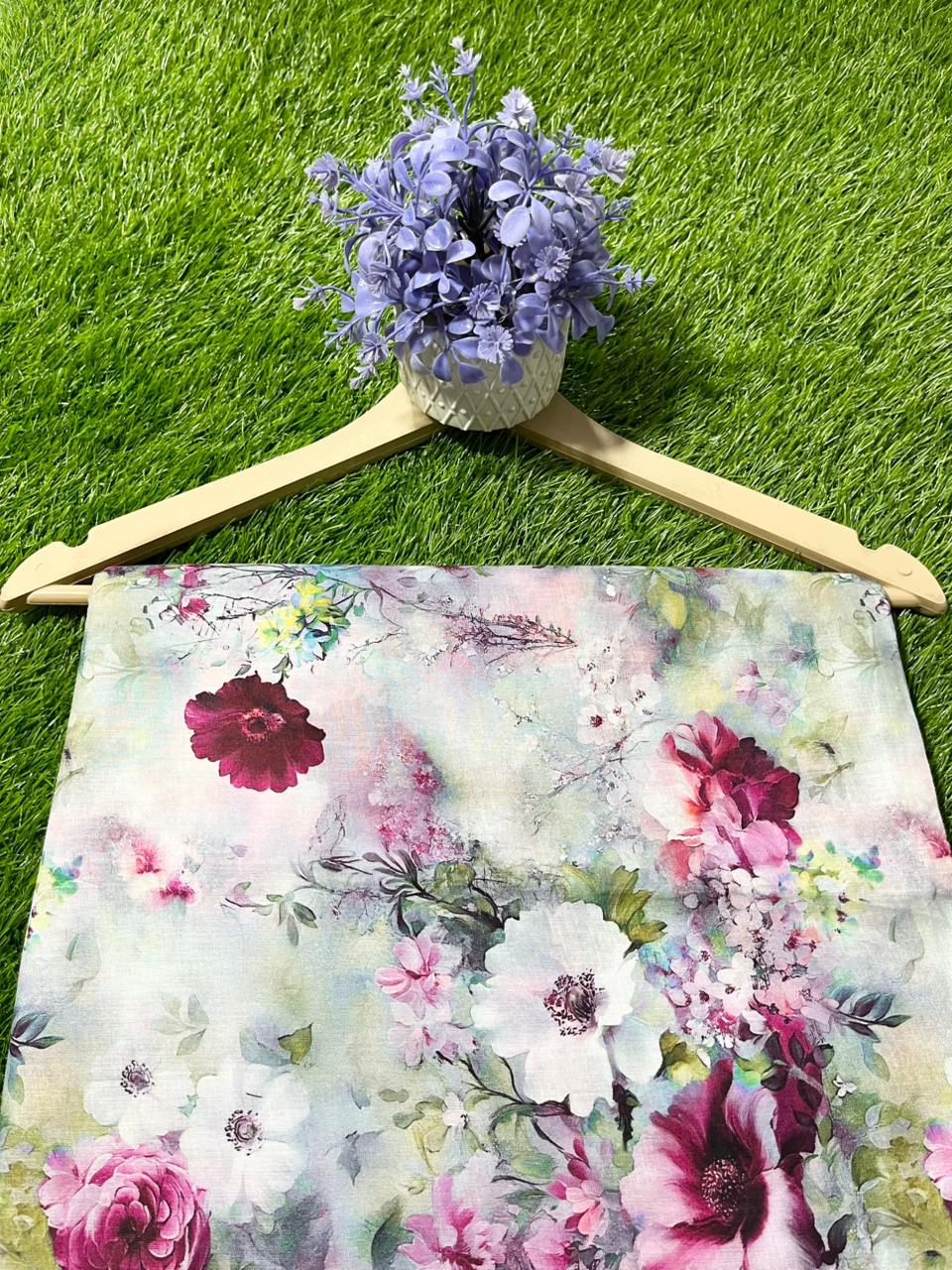 Imported Printed Lawn 2pc Same Shirt & Trouser