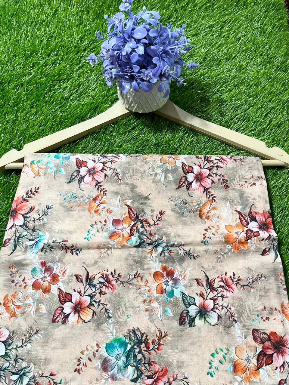 Imported Printed Lawn 2pc Same Shirt & Trouser