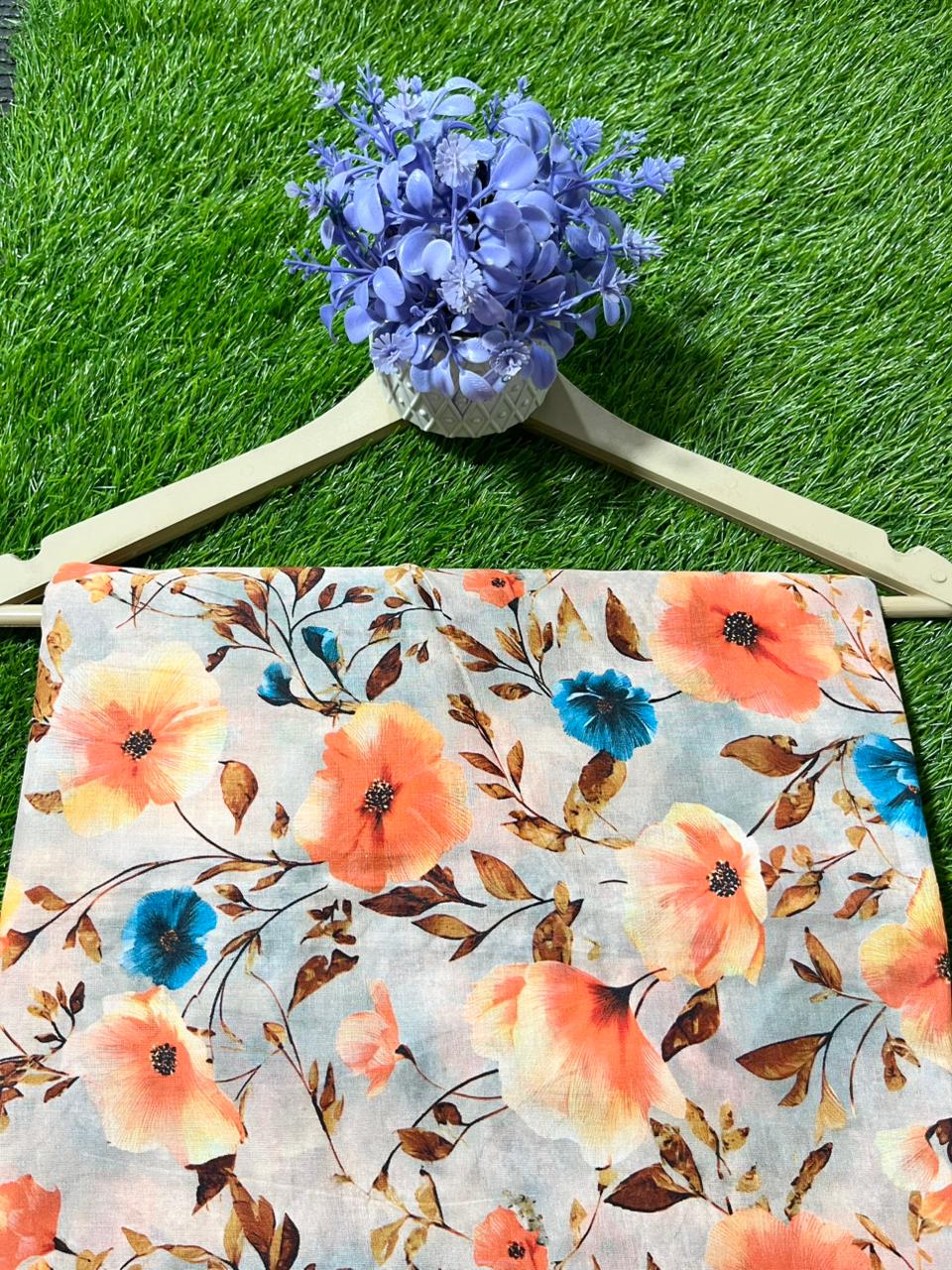Imported Printed Lawn 2pc Same Shirt & Trouser