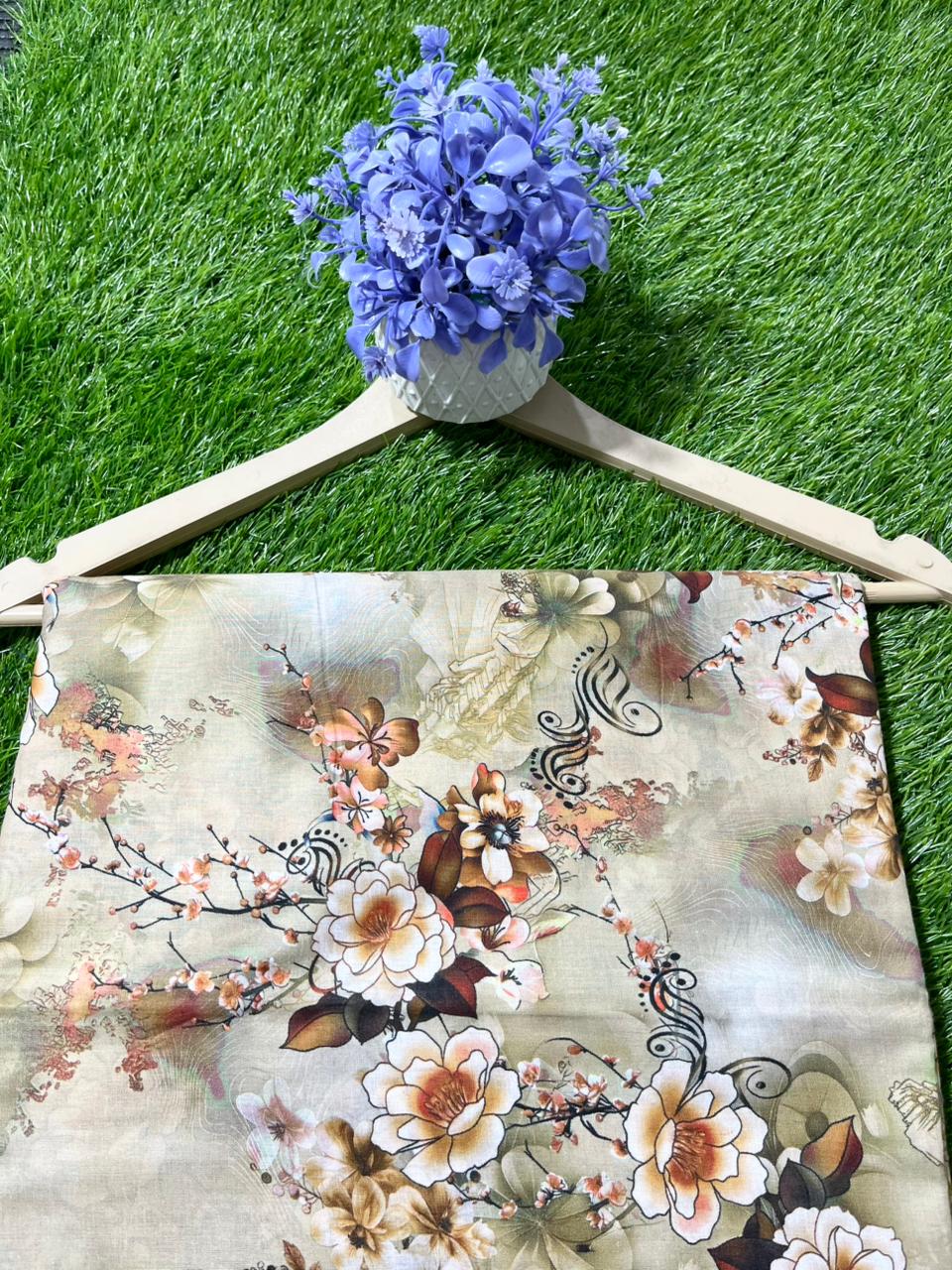 Imported Printed Lawn 2pc Same Shirt & Trouser
