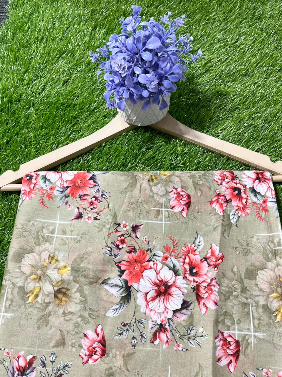 Imported Printed Lawn 2pc Same Shirt & Trouser
