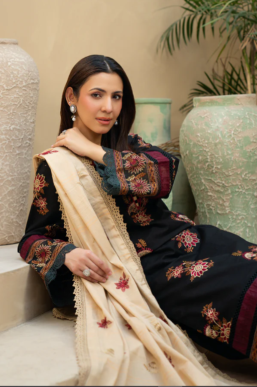 Johra Khimar JS-320 Embroidered Lawn With Embroidered Jacquard Lawn Dupatta