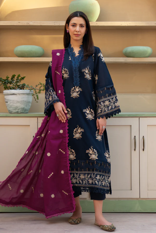 Johra Khimar JS-322 Embroidered Lawn With Embroidered Jacquard Lawn Dupatta