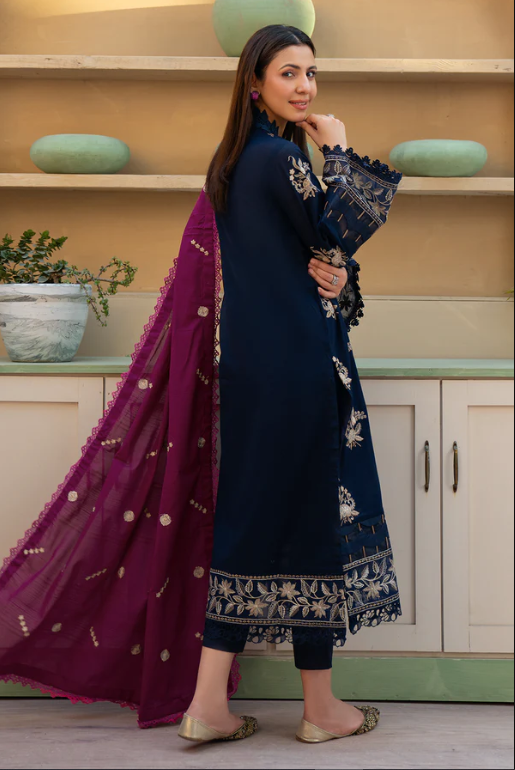 Johra Khimar JS-322 Embroidered Lawn With Embroidered Jacquard Lawn Dupatta
