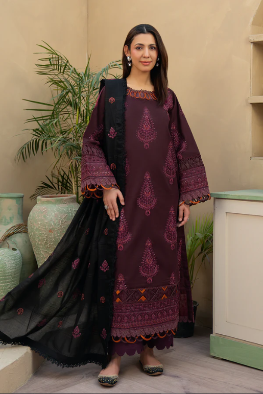 Johra Khimar JS-327 Embroidered Lawn With Embroidered Jacquard Lawn Dupatta