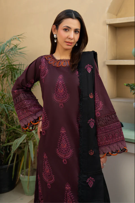 Johra Khimar JS-327 Embroidered Lawn With Embroidered Jacquard Lawn Dupatta