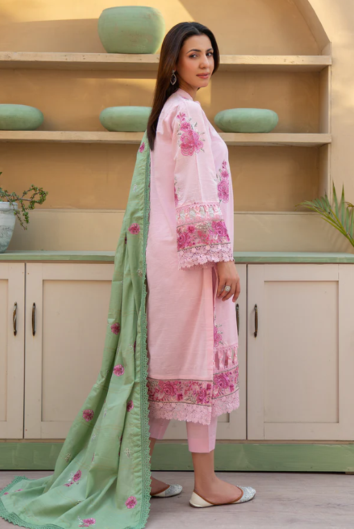 Johra Khimar JS-329 Embroidered Lawn With Embroidered Jacquard Lawn Dupatta