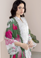 Johra Lawnkari Js-579 Embroidered & Printed Lawn with Printed Lawn Dupatta